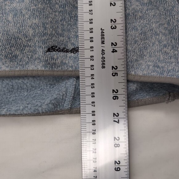 Eddie Bauer Women's Blue Heathered Pullover Sweater V-Neck Outdoor, X-Large - Picture 7 of 8